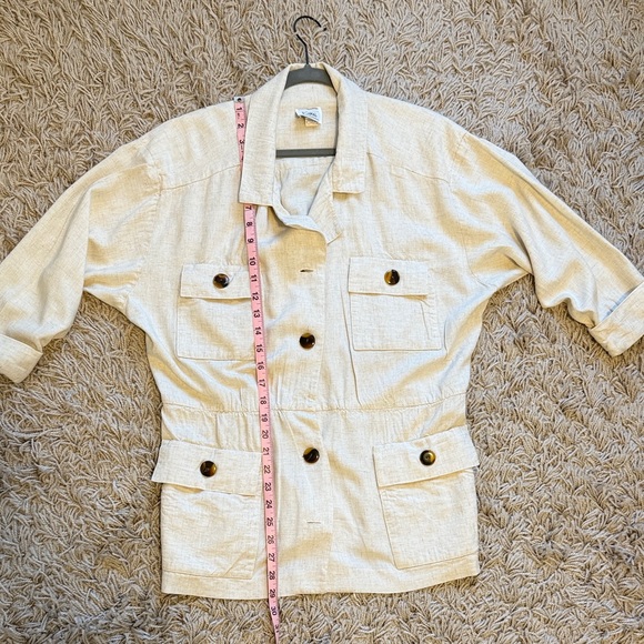 Coldwater Creek Vintage Light Tan Utility Jacket  - Women’s M/L - Picture 9 of 9